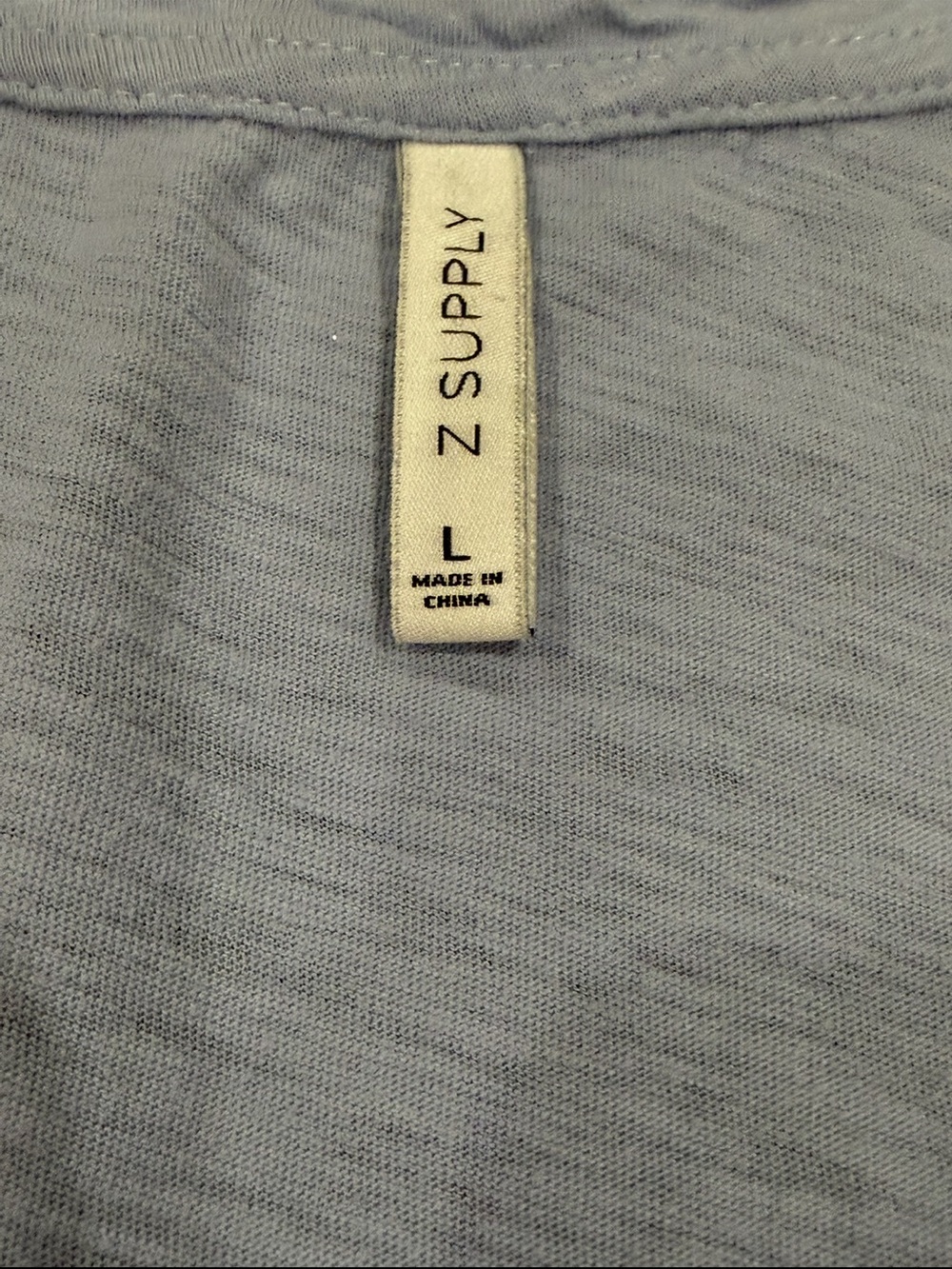 Z Supply Women’s Light Blue V-Neck Tank Top Size Large - Picture 2 of 6
